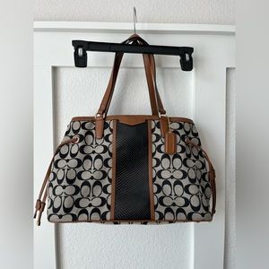 Black Brown Grey Coach Handbag Purse